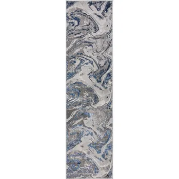 Koberec Flair Rugs Běhoun Eris Marbled Navy Rozměry koberců: 60x230
