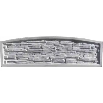 Plot LB Ukončovací deska, oblouk LPU2 BŘIDLICE s lemem