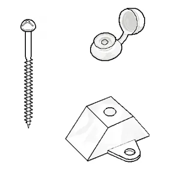 Stavební profil LP Sada 50 pro profil TR 76/16 a 76/18 vrut, dist. podložka, PVC podložka s čepičkou
