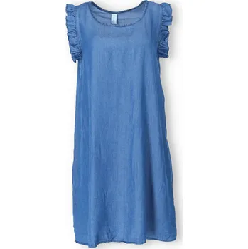 Dámské šaty Šatovka s volánem MY8579 barva: modrá džínová