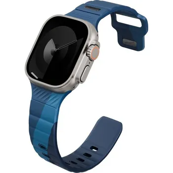 Chytré hodinky UNIQ Stride DE FKM řemínek pro Apple Watch 49/46/45/44mm modrý/světle modrý