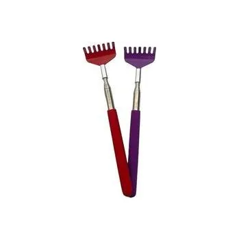 Masážní přípravek Teleskopické drbátko - hrabičky - červené