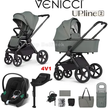 Přeprava dětí Venicci kočárek Tinum UPline 2 + Cybex Aton B2 se základnou 2025 Barva: Aloe