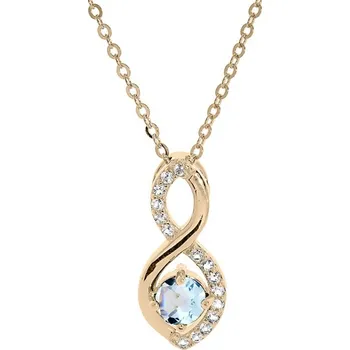 Módní doplněk Troli Okouzlující pozlacený náhrdelník se zirkony PO/SP08340TZ + 2 měsíce na vrácení zboží