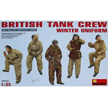 Plastikový model 1/35 British Tank Crew - Winter Uniform (5 fig.)