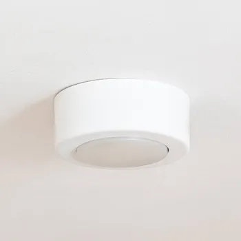 Lampička HELam Stropní bodové svítidlo SPOT 53, krémově bílé, Ø 11,5 cm, kov, GX53 krémově bílá 1 x 10 W LED - Doprava zdarma