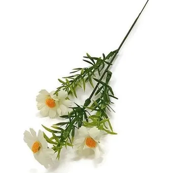 umělá květina Mini kopretina 47 cm, krémová