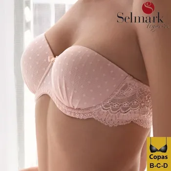 Podprsenka Dámská vyztužená podprsenka Christelle 20116 tělová - Selmark 80C