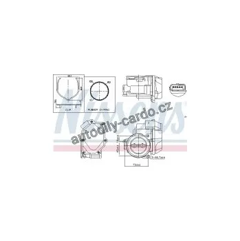 Chladič motoru Hrdlo škrticí klapky NISSENS 955055