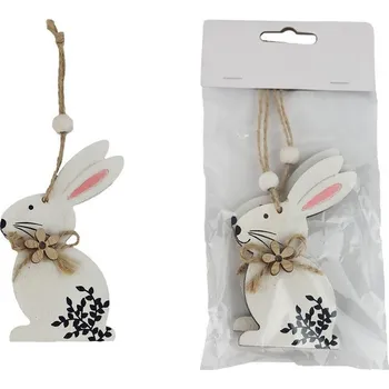Velikonoční dekorace Velikonoční zajíc k zavěšení, 2 ks D6001-01
