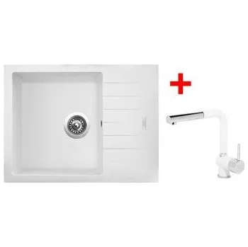 Granitový dřez Sinks PERFECTO 650 Milk + MIX 3 P GR