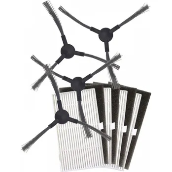 Sada příslušenství pro robotický vysavač Kartáčky a HEPA filtry pro SENCOR SRV 64x/90x, TESLA iQ400 sada 4+4ks