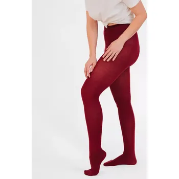 Dámské oblečení Dámské punčochové kalhoty Merino SuperSoft Vínová 158/100