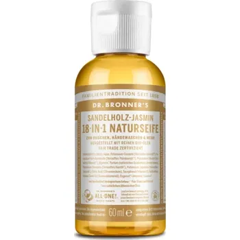 Mýdlo Tekuté mýdlo s vůní jasmínu a santalového dřeva 60ml Dr. Bronner´s