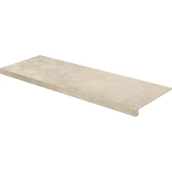 Dlažba Rako Dale DCFVD881, schodovka, tmavě béžová, matná, reliéfní, 30 x 120 x 0,9 cm