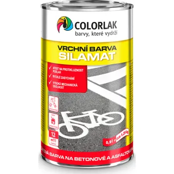 univerzální barva COLORLAK SILAMAT vrchní barva na beton C0100 bílá 0,9l