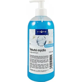 Mýdlo Tekuté mýdlo VIONE s perletí - modré MOŘE 500 ml pumpička