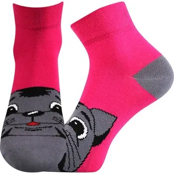 Dámská móda BOMA Dámské letní ponožky VoXX JITULKA Barva: magenta, Velikost: 35-38