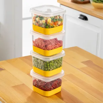 Kuchyňská skříňka ASIR Sada doz na potravinydo chladničky 4 kusy 4A žlutá