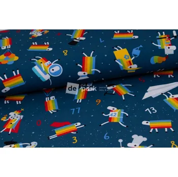 Úplet Ovečky z Déčka - tmavě modrá s hvězdami