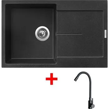 Sinks ULTIMA 790 Granblack + ELASTA černá matná