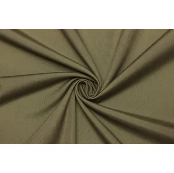 Kostýmová látka bavlna | polyester - Zelená khaki