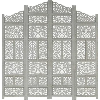 Paraván Dřevěný paraván 4dílný Dekorhome