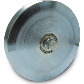 příslušenství k bráně TECHNOPARK CZ s.r.o. D200 kolo se šroubem k zabudování do rámu brány, dvouložiskové, drážka ve tvaru Y