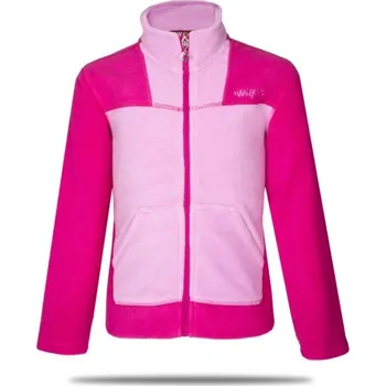 Dívčí mikina Dívčí fleecová mikina Wolf B2144 růžová