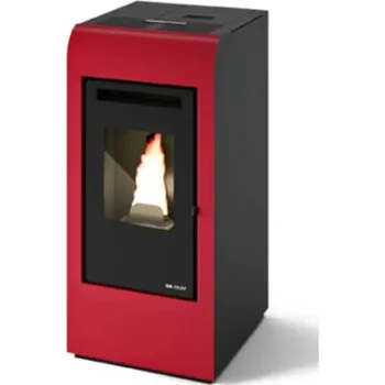Krbová kamna Eva Calor RITA PLUS červená - Kamna na pelety teplovzdušná (Kamna při instalaci, nastavení, spuštění, proškolení a dopravy, DPH pouze 12%.)
