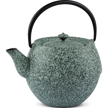 Konvice na čaj Čajová zahrada Japonská litinová konvice Kama mramorová 1000ml s podložkou