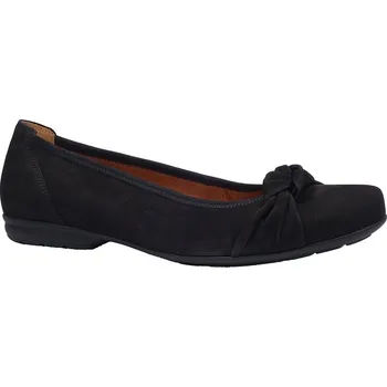 Dámské baleríny Vycházková obuv-baleríny, Gabor, černá: Černá Nubuk, velur (semiš) 30,4 46 G - standardní šíře (12146-26128)