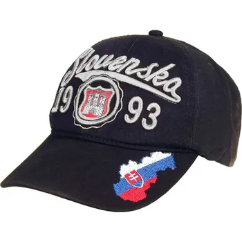 Kšiltovka Kšiltovka SLOVENSKO černá (pánská a dámská čepice s nápisem Slovensko)