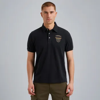 Pánská polokošile PME LEGEND PPSS2504882 5281 Polo short sleeve fine pique badge Velikost: XL