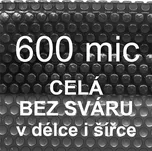 Sparkly POOL Solární plachta - fólie na bazén 600 mic černá - celá bez sváru - 1 m²