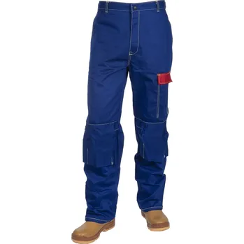 Pánské kalhoty Ohnivzdorné bavlněné svářecí kalhoty, modré Fire Fox™ | 33-2600 L