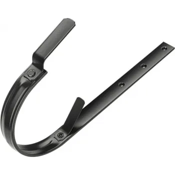 okap KJG hák 330 mm dlouhý 550 mm FeZn RAL 9005 ČERNÝ