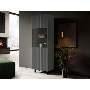 Knihovna Vitrína Tilderi Grey, Barva: antracit MIRJAN 5903211205378