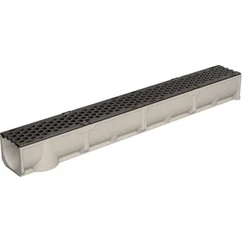 Odvodňovací žlab MEA SELF LINE 100/110 žlab z polymer.betonu s litinovým roštem Honeycomb B125 (1m)