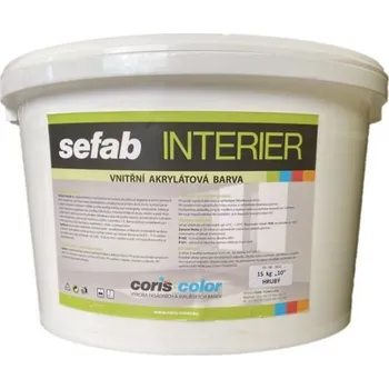 barva na zeď SEFAB interier 15kg (akrylátová barva na sádrokarton)