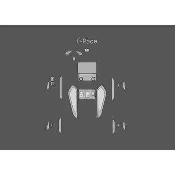 Polep vozidla JEM PPF předřezaná fólie interiér Jaguar F-Pace Fólie: Transparentní