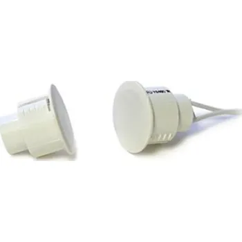 SD 70 - magnetický kontakt velký, závrtný, s drátovými vývody, bílý a hnědý Barva: Hnědá