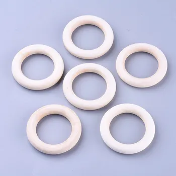 Lapač snů Dřevěný kroužek, na macrame, lapač snů, 7 cm, 1ks