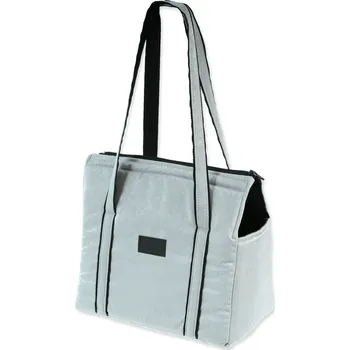 Psí batoh Taška Dog Fantasy Platinum světle stříbrná 40cm