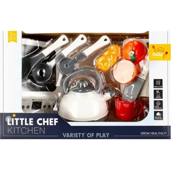 Dětská kuchyňka Mega Creative KUCHYŇSKÁ SADA SPORÁK B/O 39X25X15 MC WB 8/16