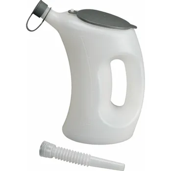 Dóza na potraviny Pressol Odměrná nádoba s víkem-FLA-PE, bílá, průhledná, 2 l