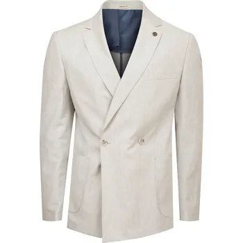 Pánský oblek FERATT Pánské oblekové sako DON VITTO II šedý proužek Velikost: 176/50