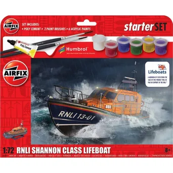 Plastikový model Airfix Startovací sada Airfix - záchranný člun třídy Shannon RNLI