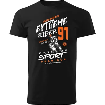 Pánské tričko Grooters Tričko pro cyklisty - Philadelphia Extreme Rider Velikost: M