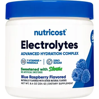 Anabolizér Nutricost Electrolytes Complex 234 g Příchuť: modrá malina